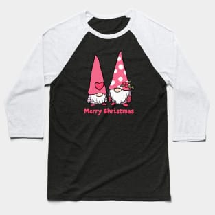 Merry Christmas a cute son and father gnomes Baseball T-Shirt